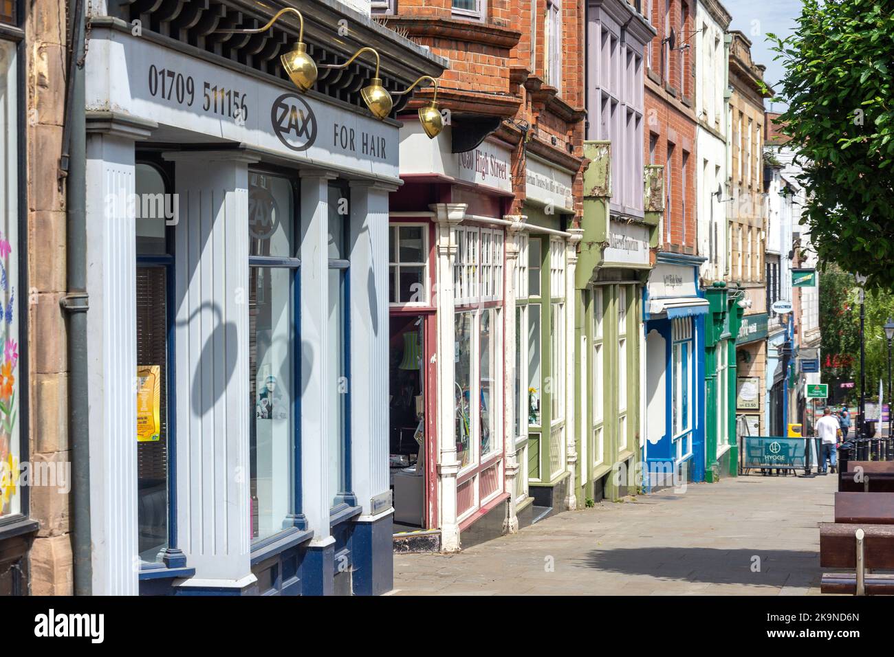 High Street, Rotherham, South Yorkshire, England, Großbritannien Stockfoto