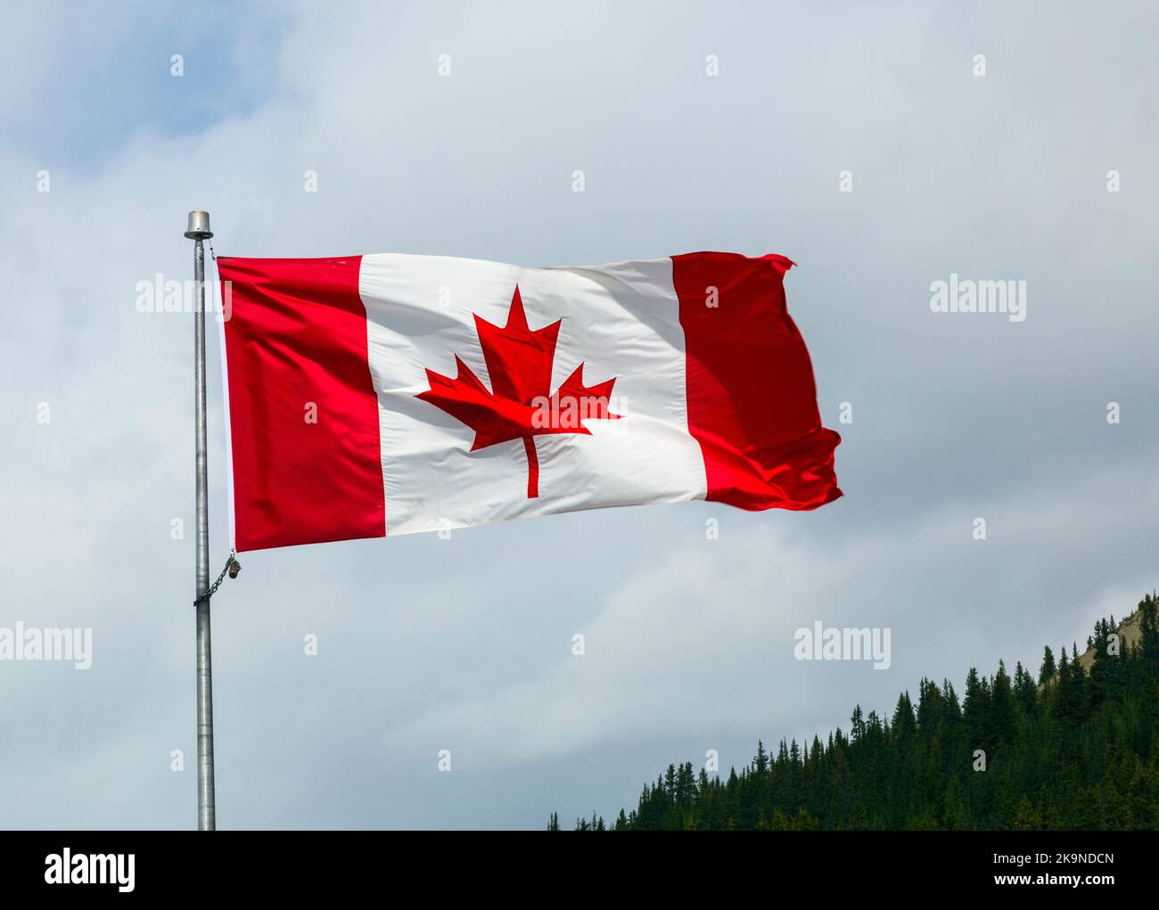 Kanadische Nationalflagge Stockfoto