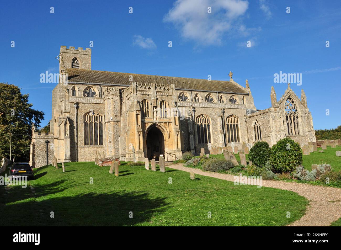 St. Margaret's Church, Cley am Meer, Norfolk, England, Großbritannien Stockfoto