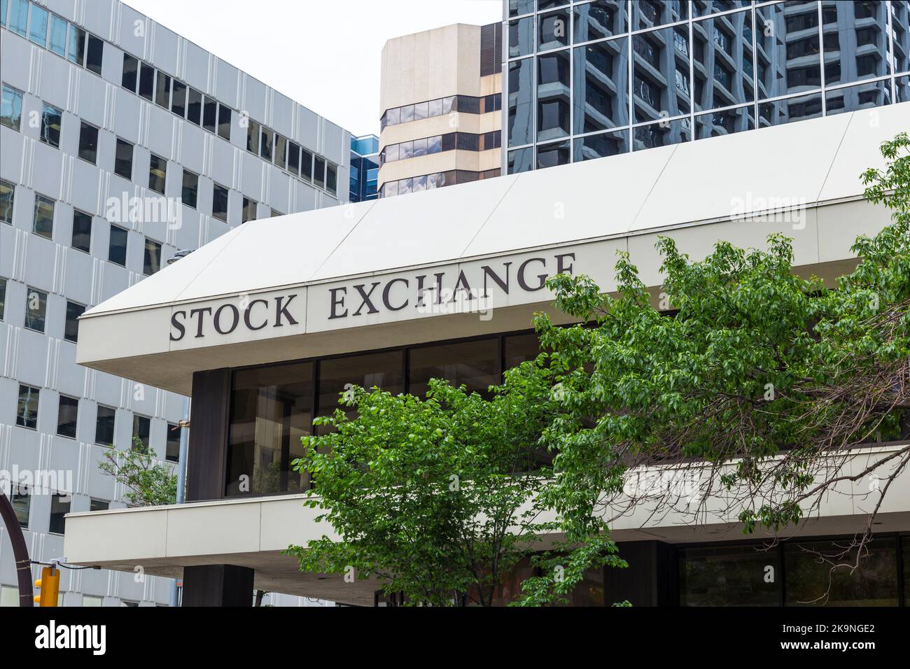 Börsengebäude von Calgary, Kanada Stockfoto