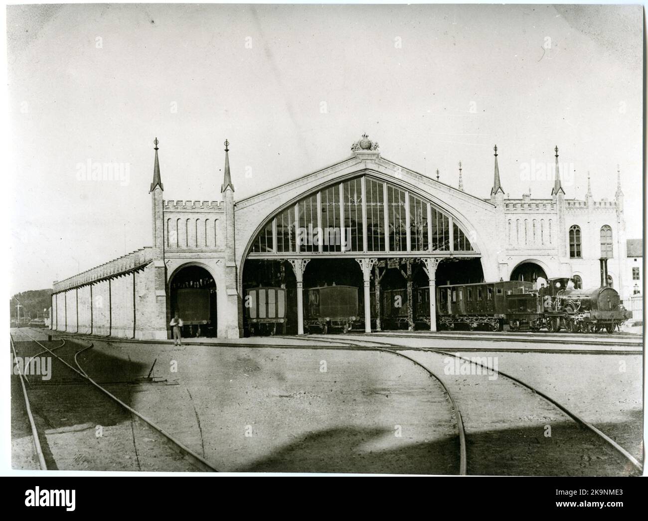 Zug mit Lok B 6 „Göteborg Stockfoto