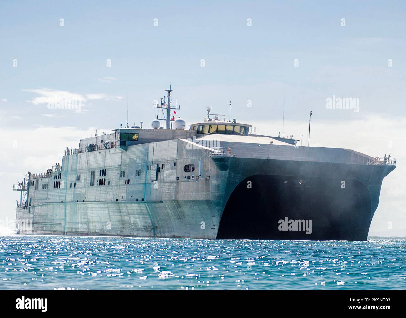 Das gemeinsame Hochgeschwindigkeitsschiff USNS Spearhead (JHSV 1) Stockfoto