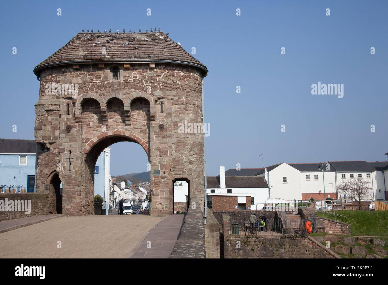 Das Gate House in Monmouth, in Monmouthshire, Wales in Großbritannien Stockfoto