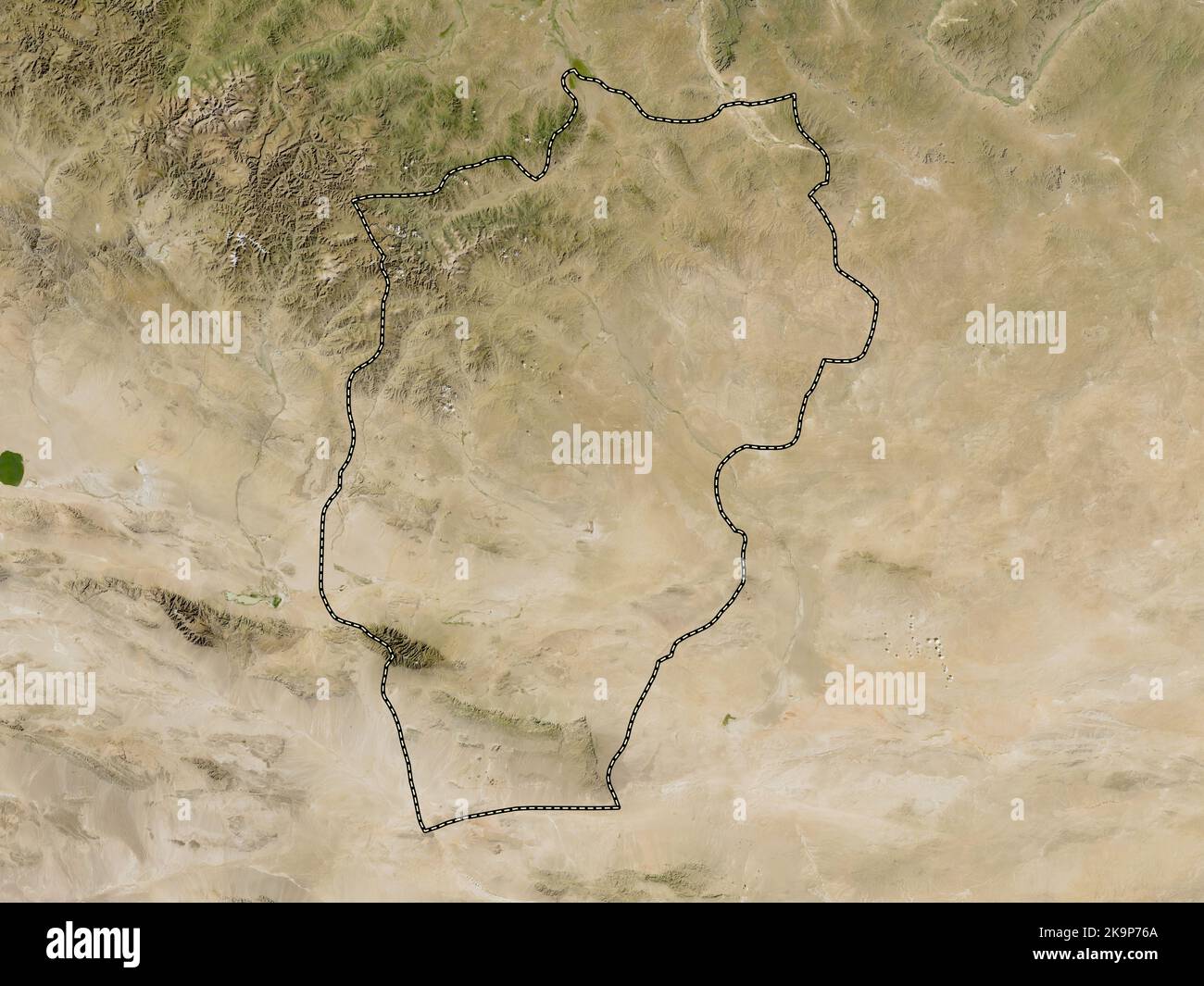 Ovorhangay, Provinz Mongolei. Satellitenkarte mit niedriger Auflösung Stockfoto