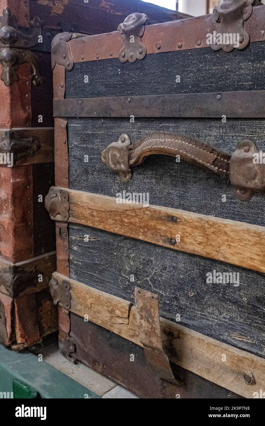 Gegenstände im Wheels Museum, Albuquerque, New Mexico Stockfoto