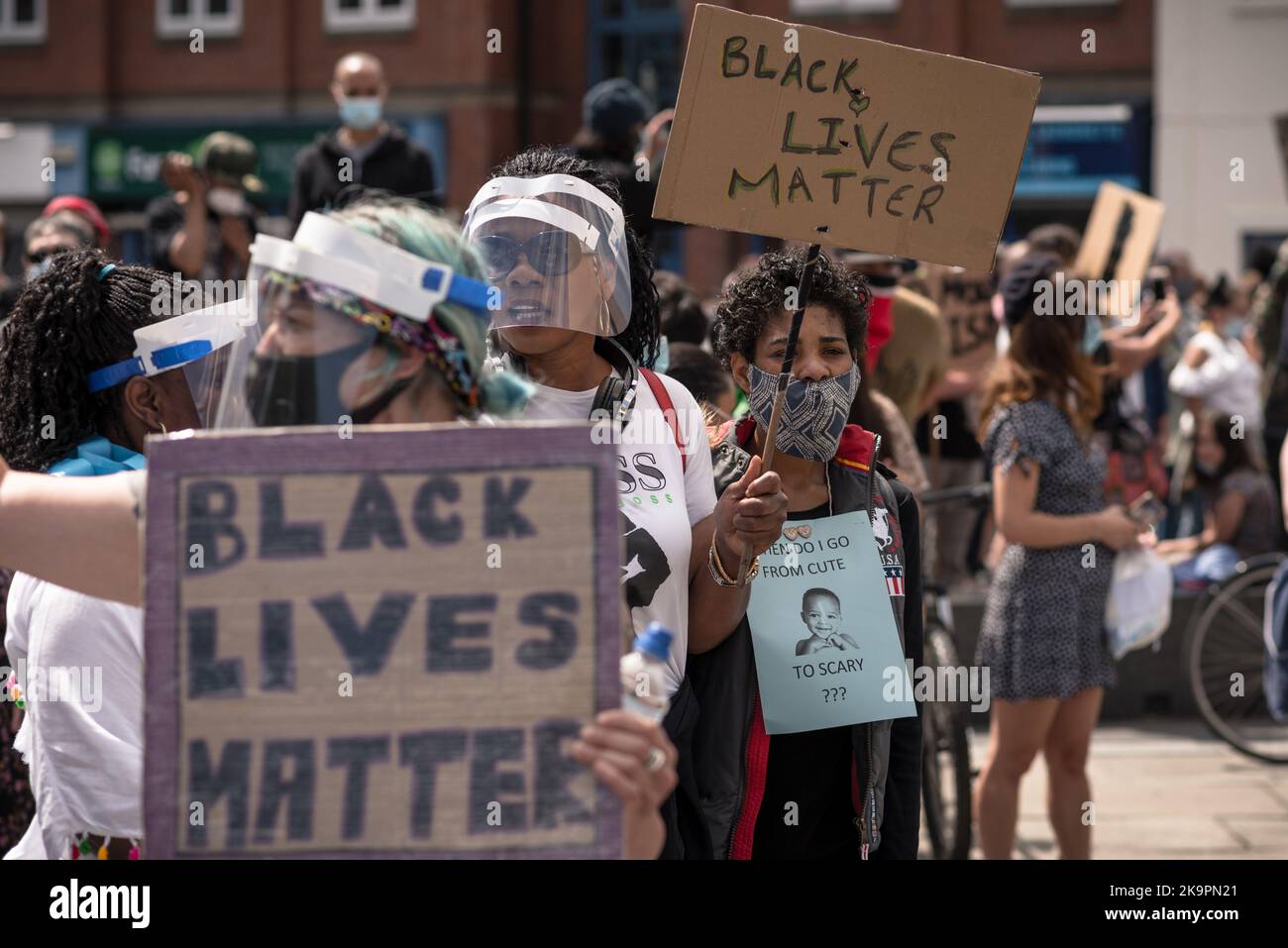 Black Lives Matter, Liverpool Stockfoto