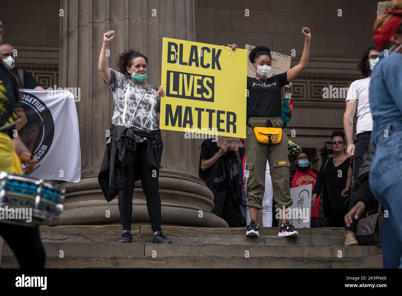 Black Lives Matter, Liverpool Stockfoto