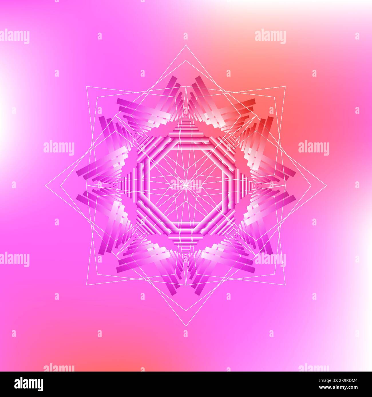 Abstraktes Symbol auf weichem, farbenfrohem Hintergrund. Kreatives Logo-Icon-Design. Stock Vektor