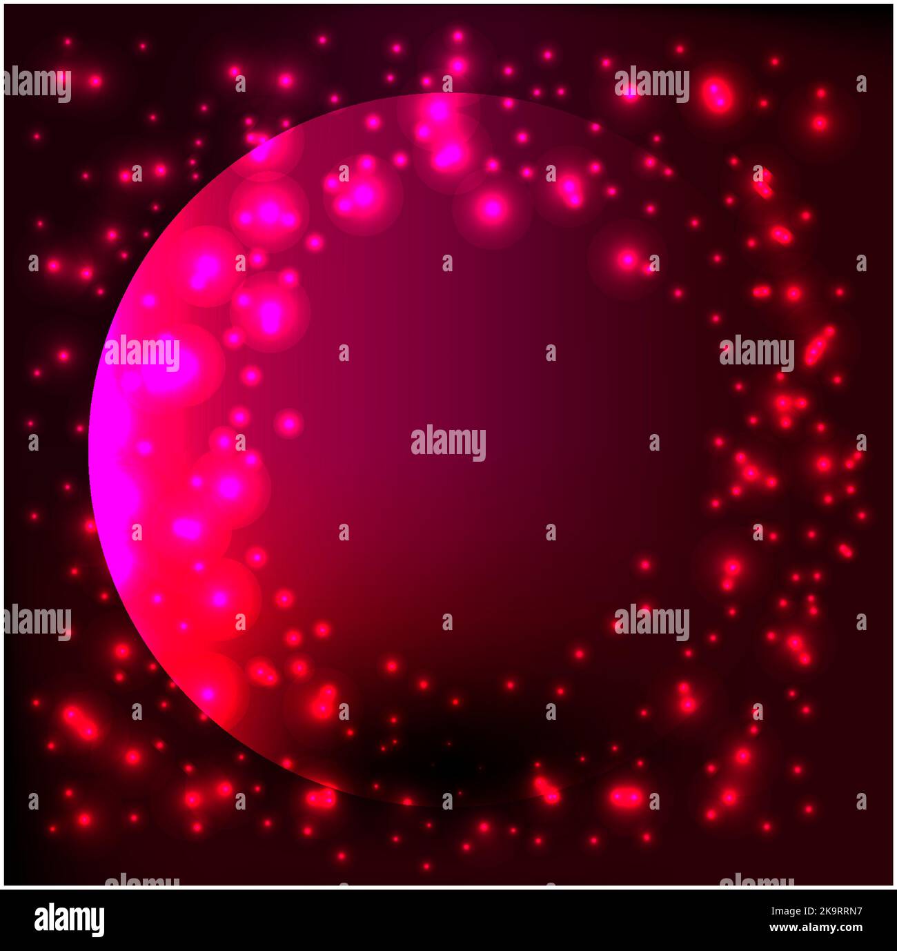 Abstrakter Hintergrund im kosmischen Stil in Dunkelmagenta Stock Vektor