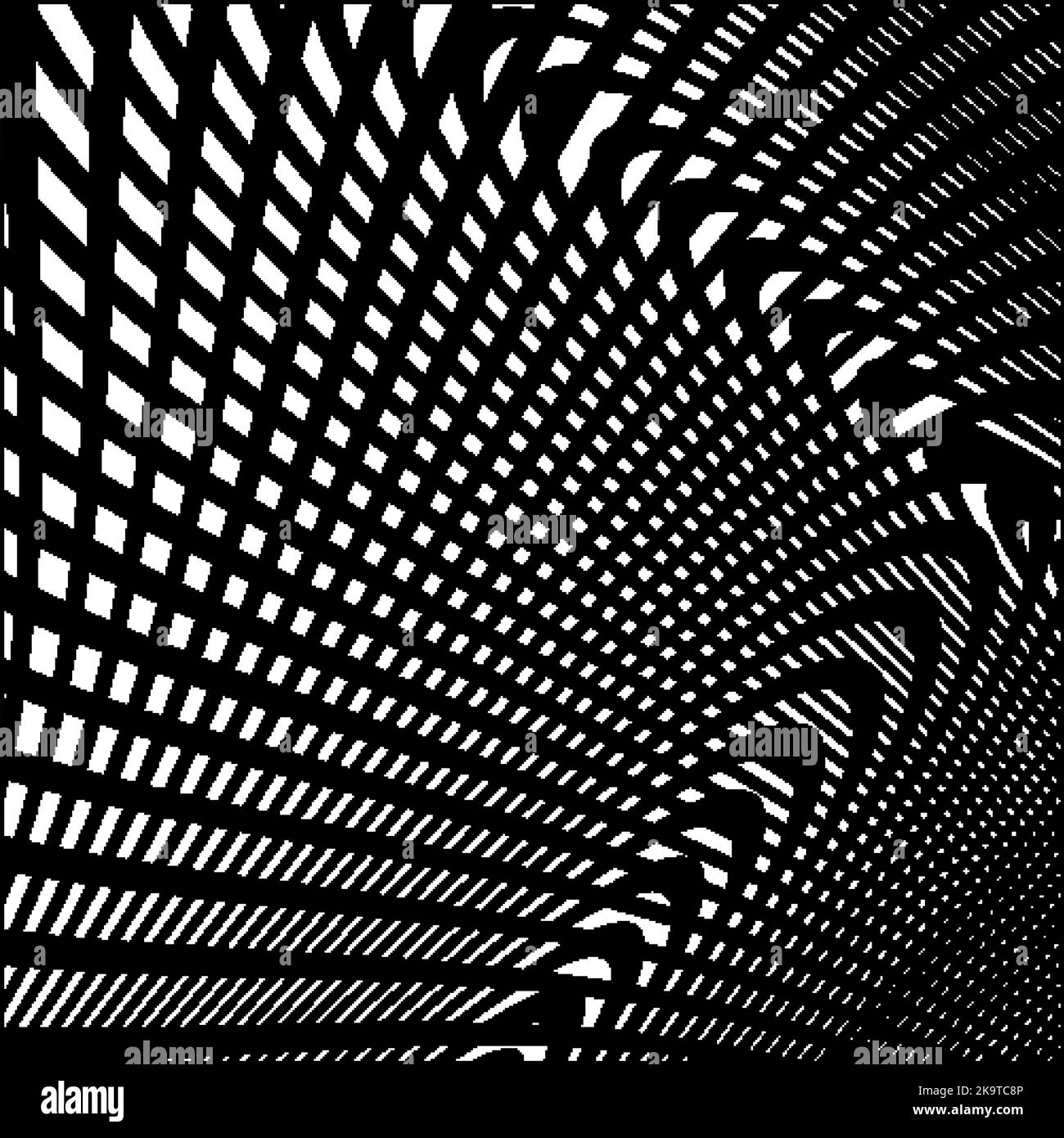 Abstrakter Hintergrund mit schwarzen und weißen Streifen, Vektor-Design-Element. Stock Vektor