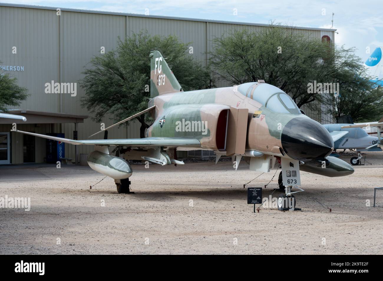 McDonnell Douglas F4 Phantom II wird im Pima Air and Space Museum
