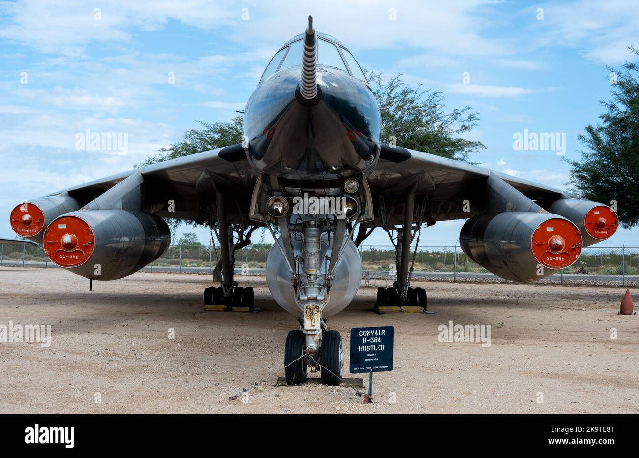 Convair B-58 Hustler wird im Pima Air and Space Museum ausgestellt Stockfoto