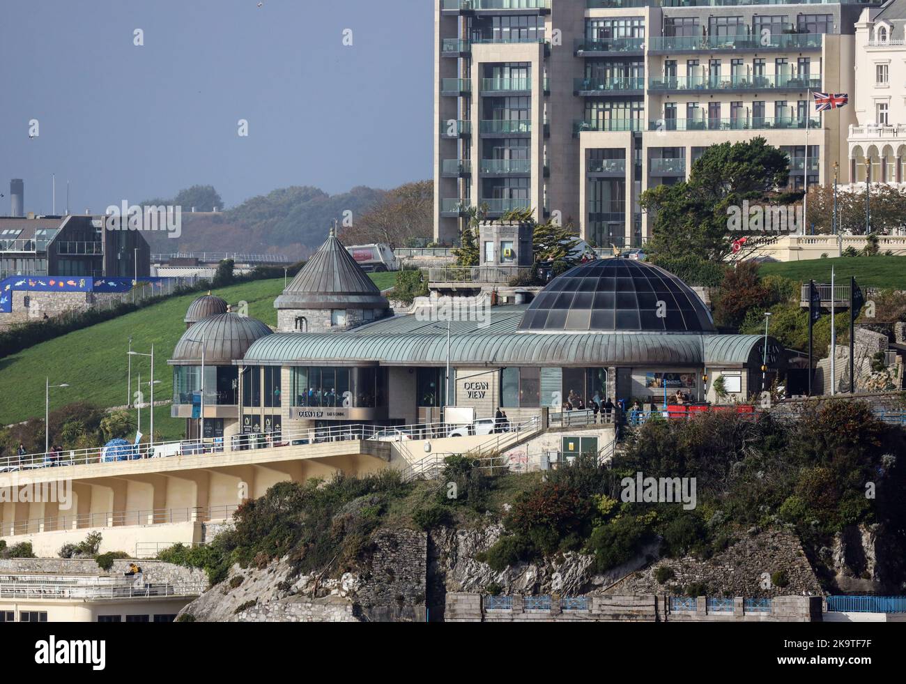 Das Ocean View Restaurant im Dome auf Plymouth Hoe Stockfoto