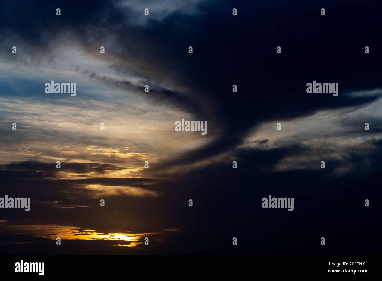 Wolkenlandschaft über Suffolk UK Stockfoto