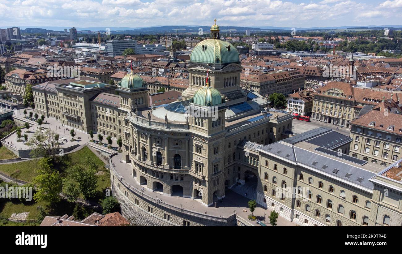 Das Parlamentsgebäude oder Bundeshaus, Bern, Schweiz Stockfoto
