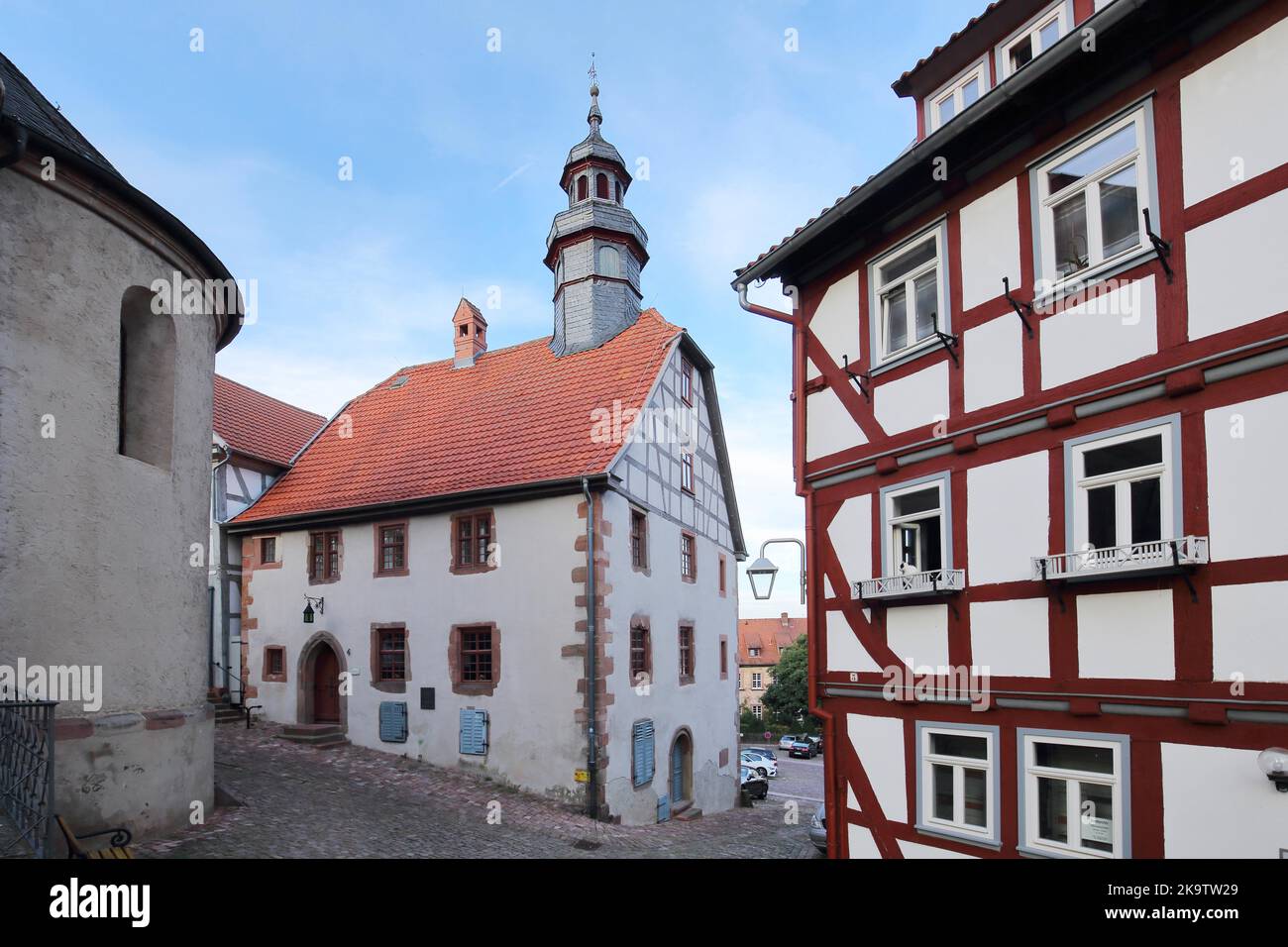 Historisches Fachwerkhaus und Rathaus in Schlitz Vogelsberg, Hessen