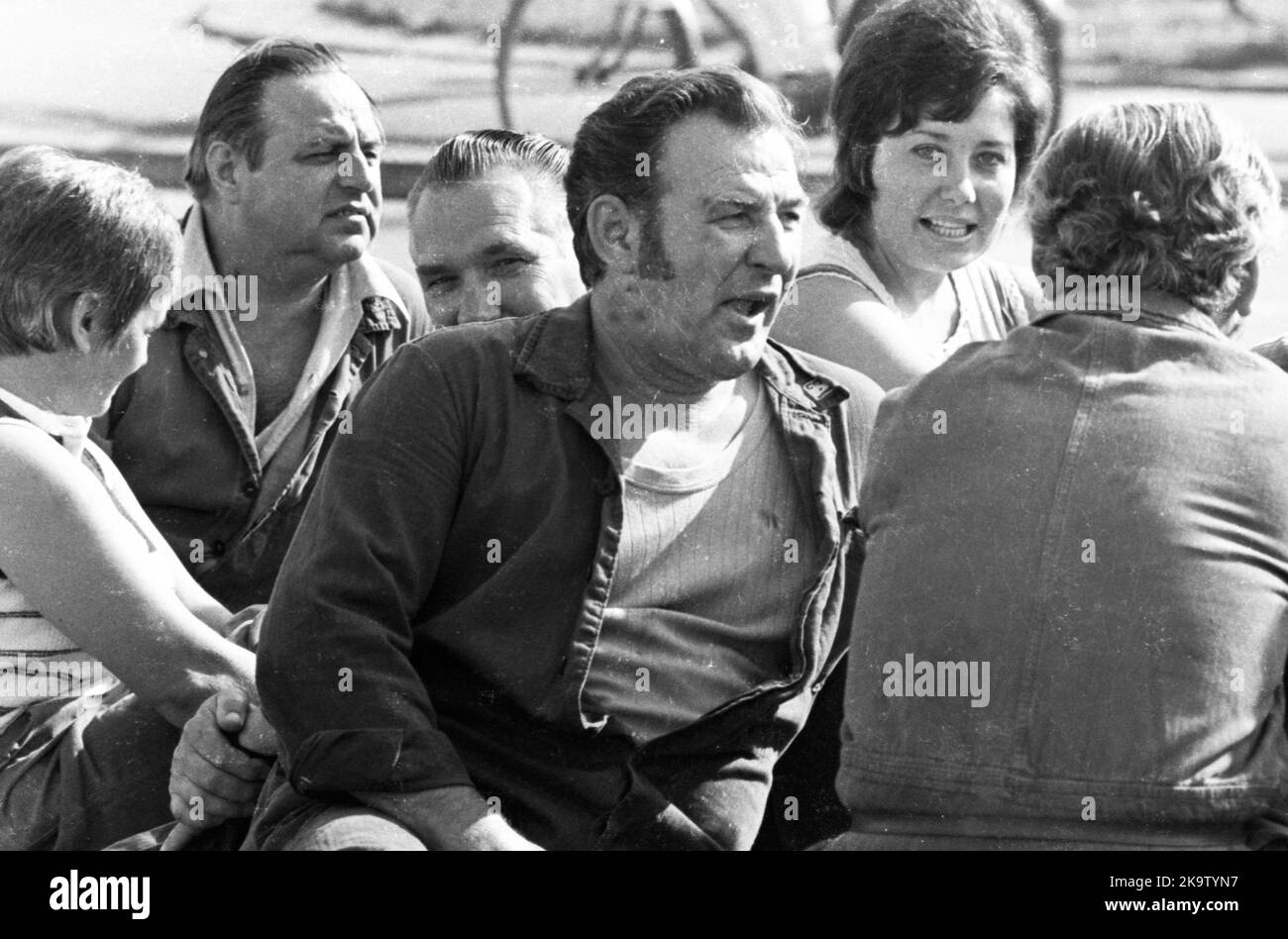 Viele Arbeiter im Opel-Werk in Bochum - hier am 23. August 1973 - beteiligten sich auch an den wilden Streiks, die durch viele Teile des Ruhrgebiets hinwegfegten Stockfoto