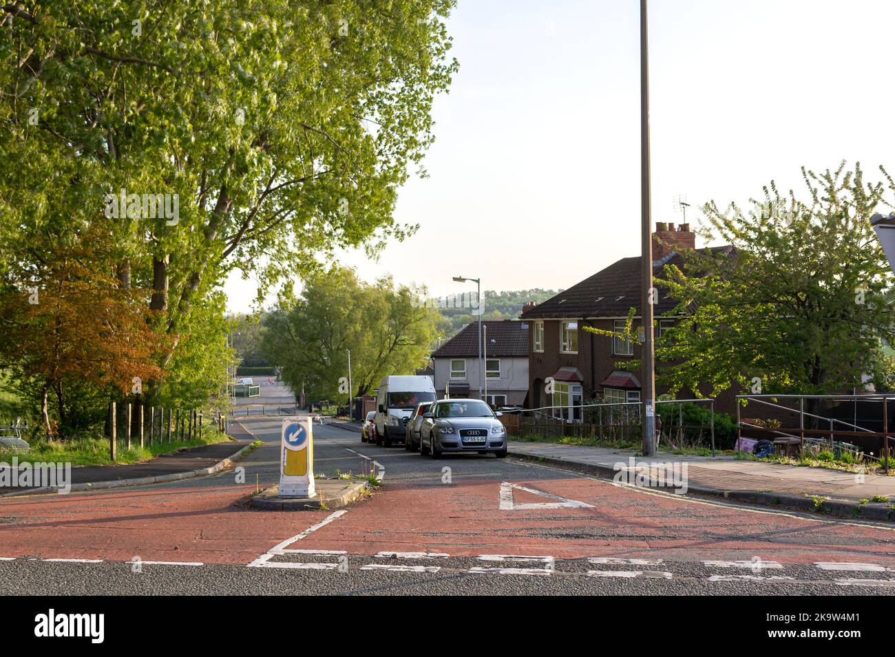 Birkenhead, Großbritannien: Compton Road von der Kreuzung mit der Hoylake Road Stockfoto