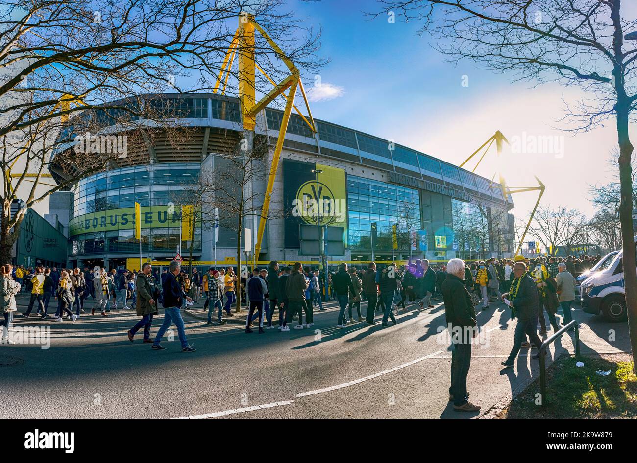 Signal Iduna Park. Fußballstadion Borussia Dortmund Stockfoto