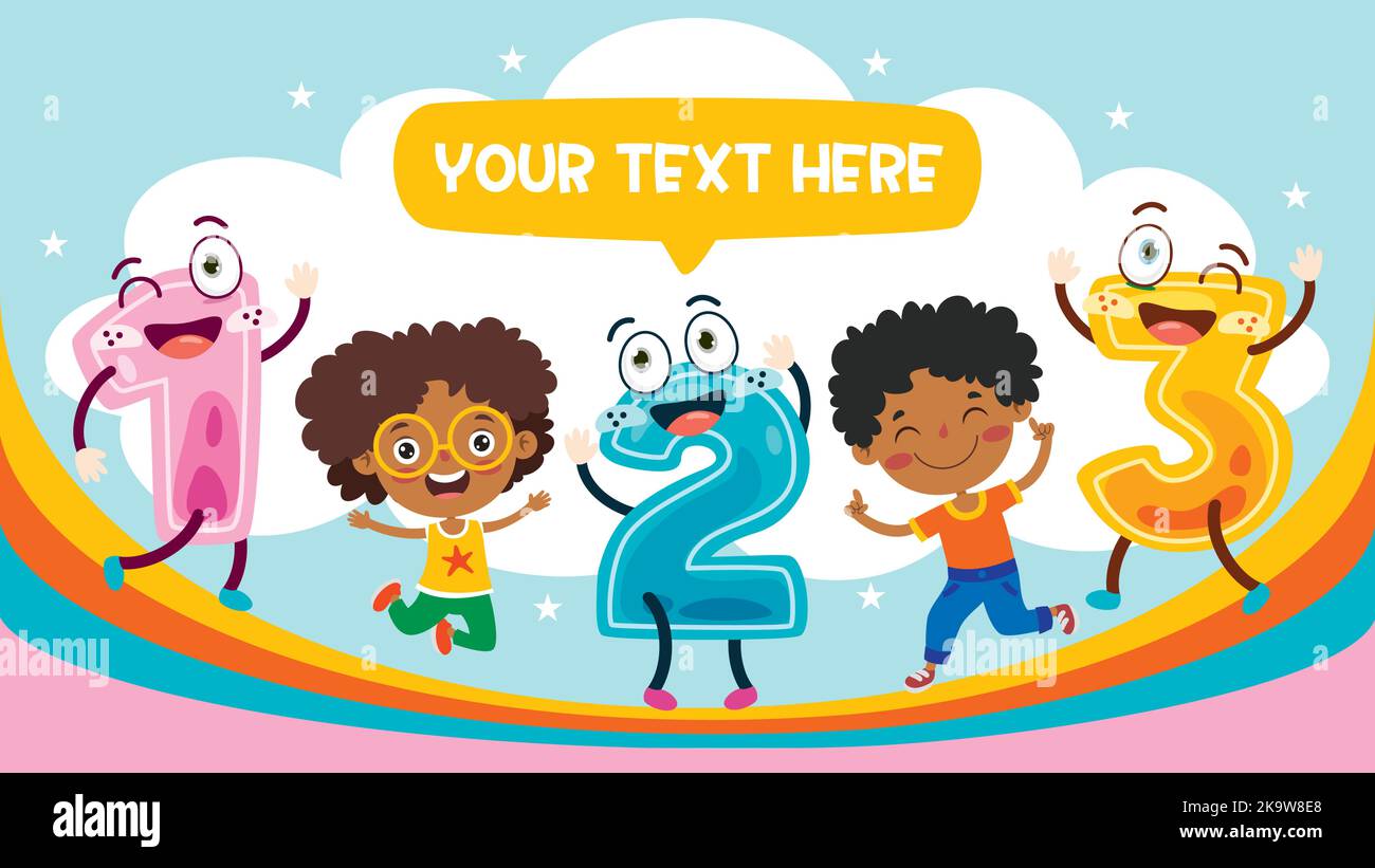 Bildungskonzept Mit Cartoon Student Stock Vektor