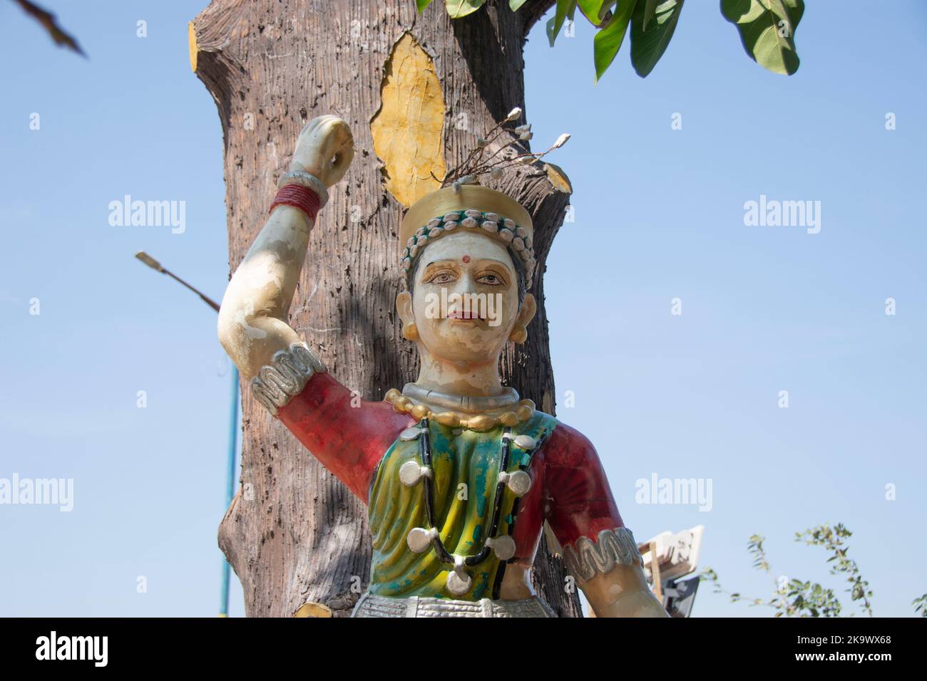 Skulptur des distrikts bastar in chhattisgarh Stockfoto