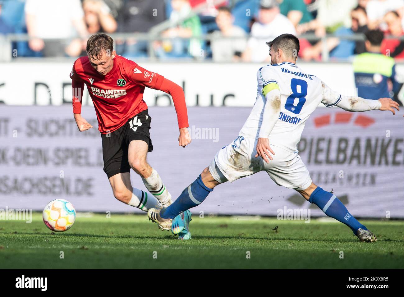 Hannover, Deutschland. 30. Oktober 2022. Fußball: 2. Bundesliga ...