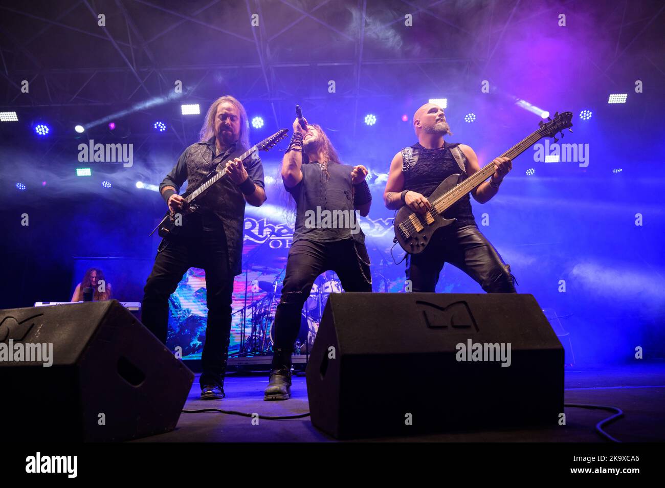 Lucca, Italien. 29. Oktober 2022. Rhapsody of Fire spielen live bei Lucca Comics and Games 2022. (Foto: Stefano Dalle Luche/Pacific Press) Quelle: Pacific Press Media Production Corp./Alamy Live News Stockfoto