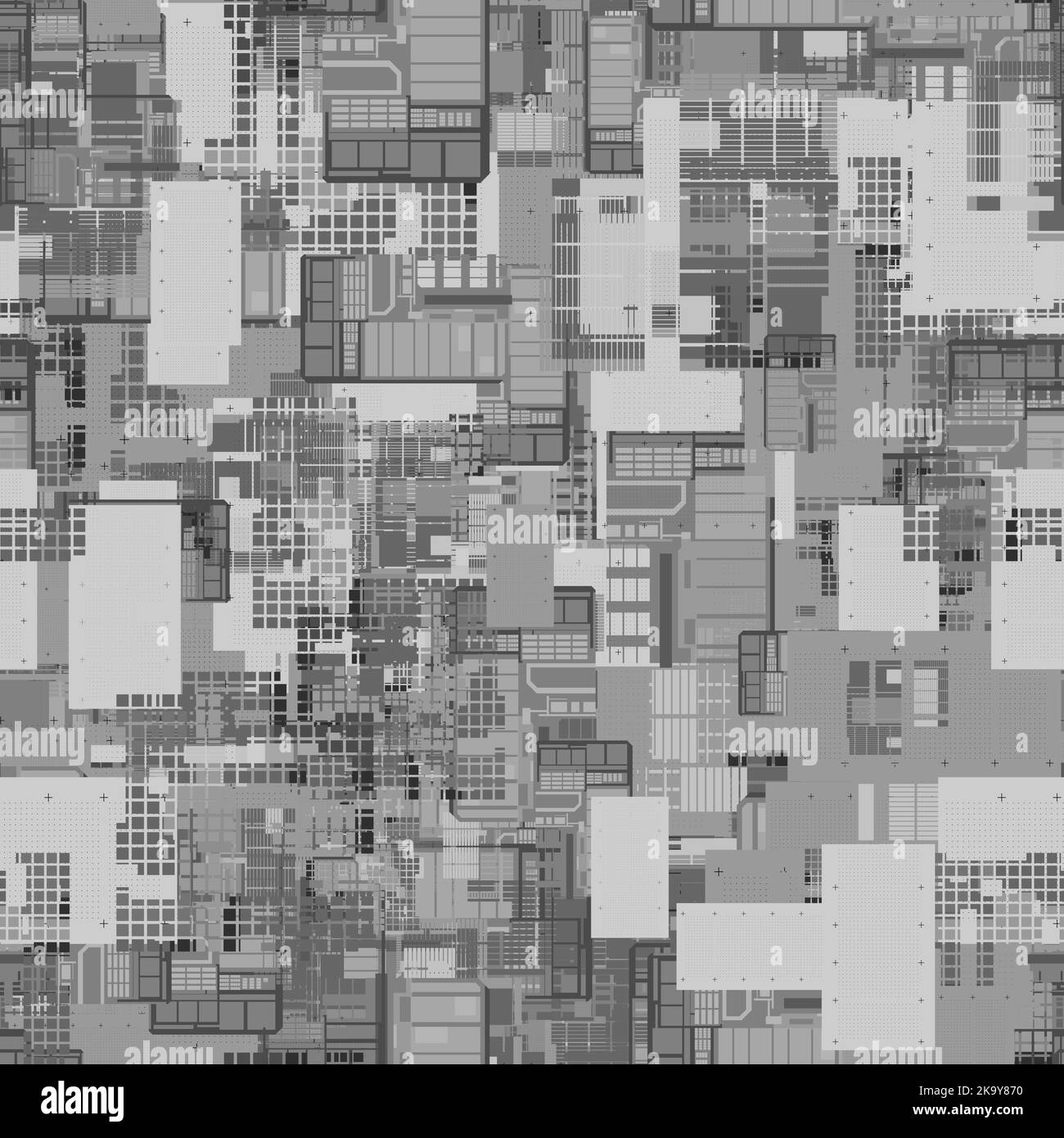 SCIFI-Verschiebungskarte für 3D-Textur Stockfoto