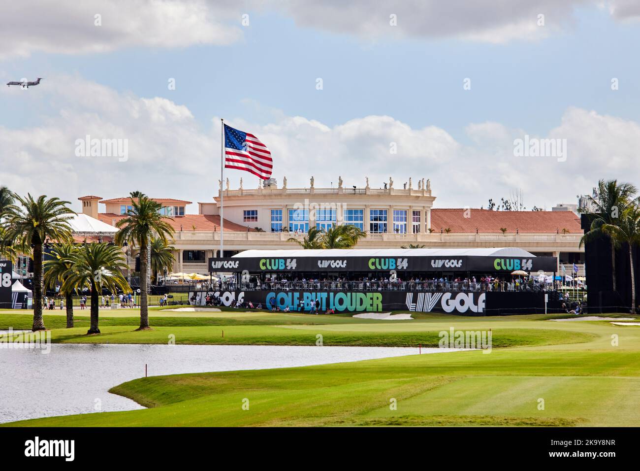 Miami, FL, USA. 30.. Oktober 2022. Sonntagsfinale der LIV Golf Team Championship Miami bei Trump National Doral Miami, Doral, Florida Sonntag, 30. Oktober 2022. Kredit: Yaroslav Sabitov/YES Market Media/Alamy Live Nachrichten Stockfoto