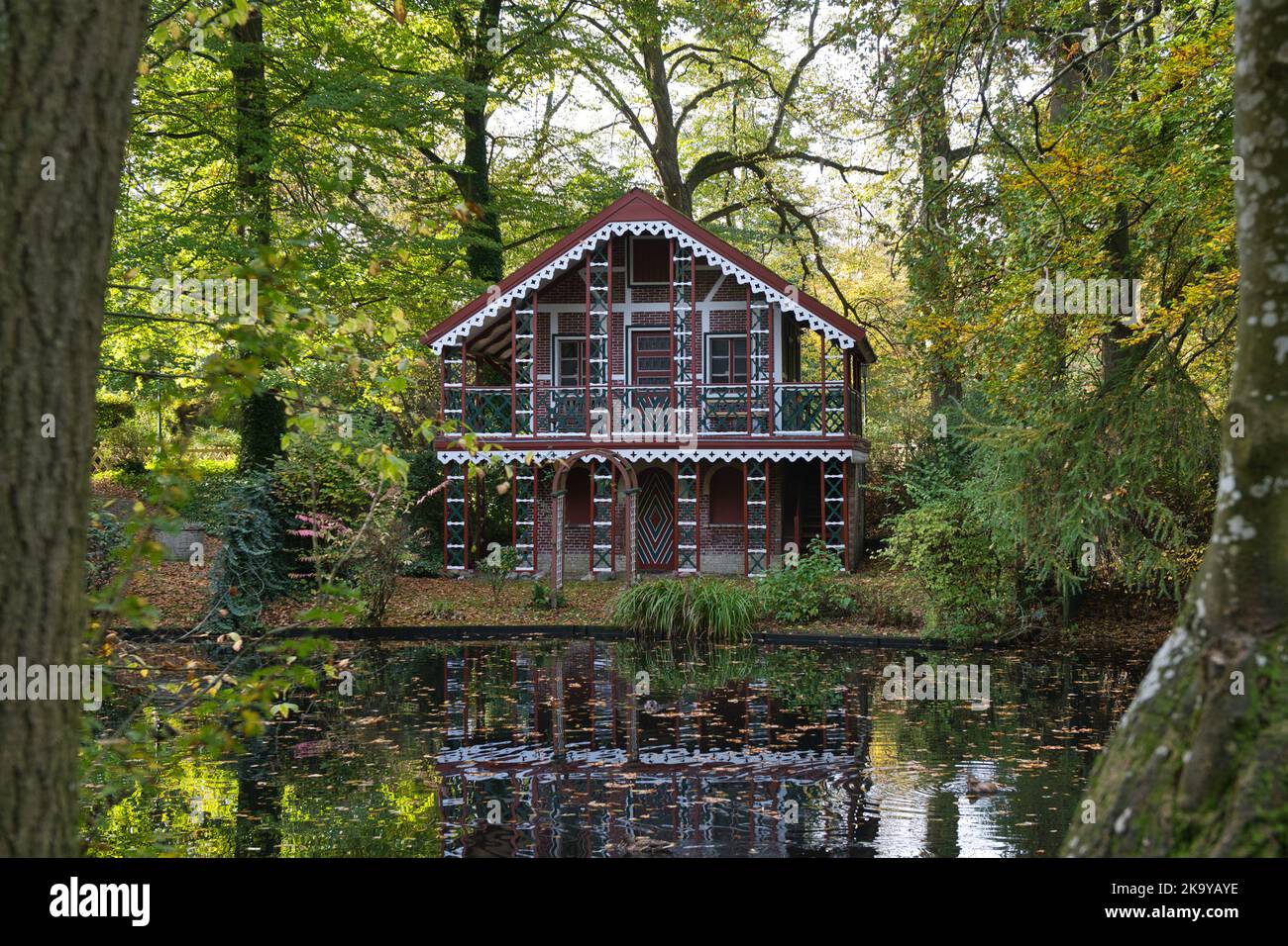 Nordsee, Nordsee, Wasser, Deutschland, Deutschland, Cuxhaven, Niedersachsen, Niedersachsen, Schloss, Ritzebuettel, Schweizer Haus, Teehaus, Stockfoto