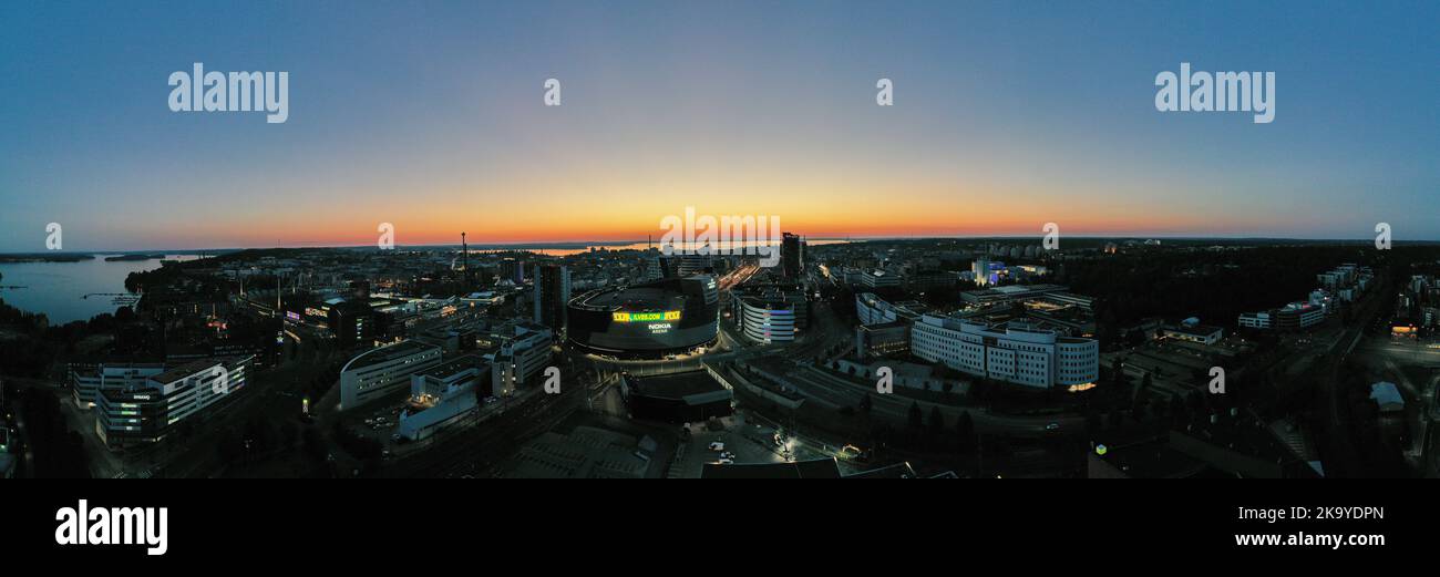 Panoramablick auf Tampere Stockfoto