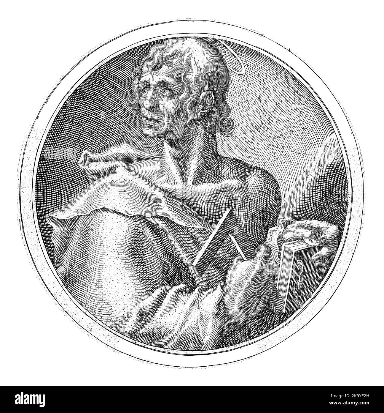 H. Judas Taddeus, Zacharias Dolendo, nach Jacob de Gheyn (II), c. 1596 Stockfoto