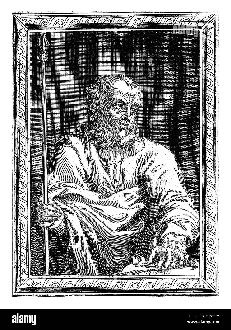 H. Thomas, Pierre Landry (möglicherweise), Pierre Landry, 1640 - 1701, Jahrgang graviert. Stockfoto