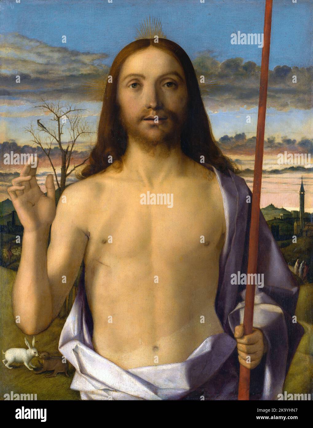 Christus-Segen, 1500, Gemälde von Giovanni Bellini Stockfoto