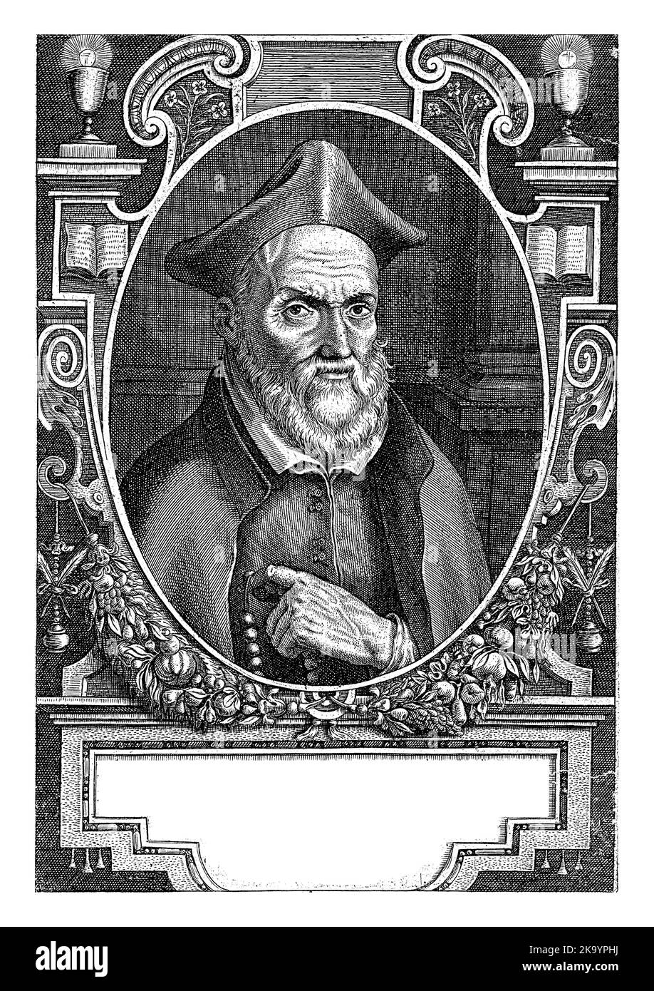 Porträt des heiligen Philipp Neri, Gründer des Oratorianerordens. Stockfoto