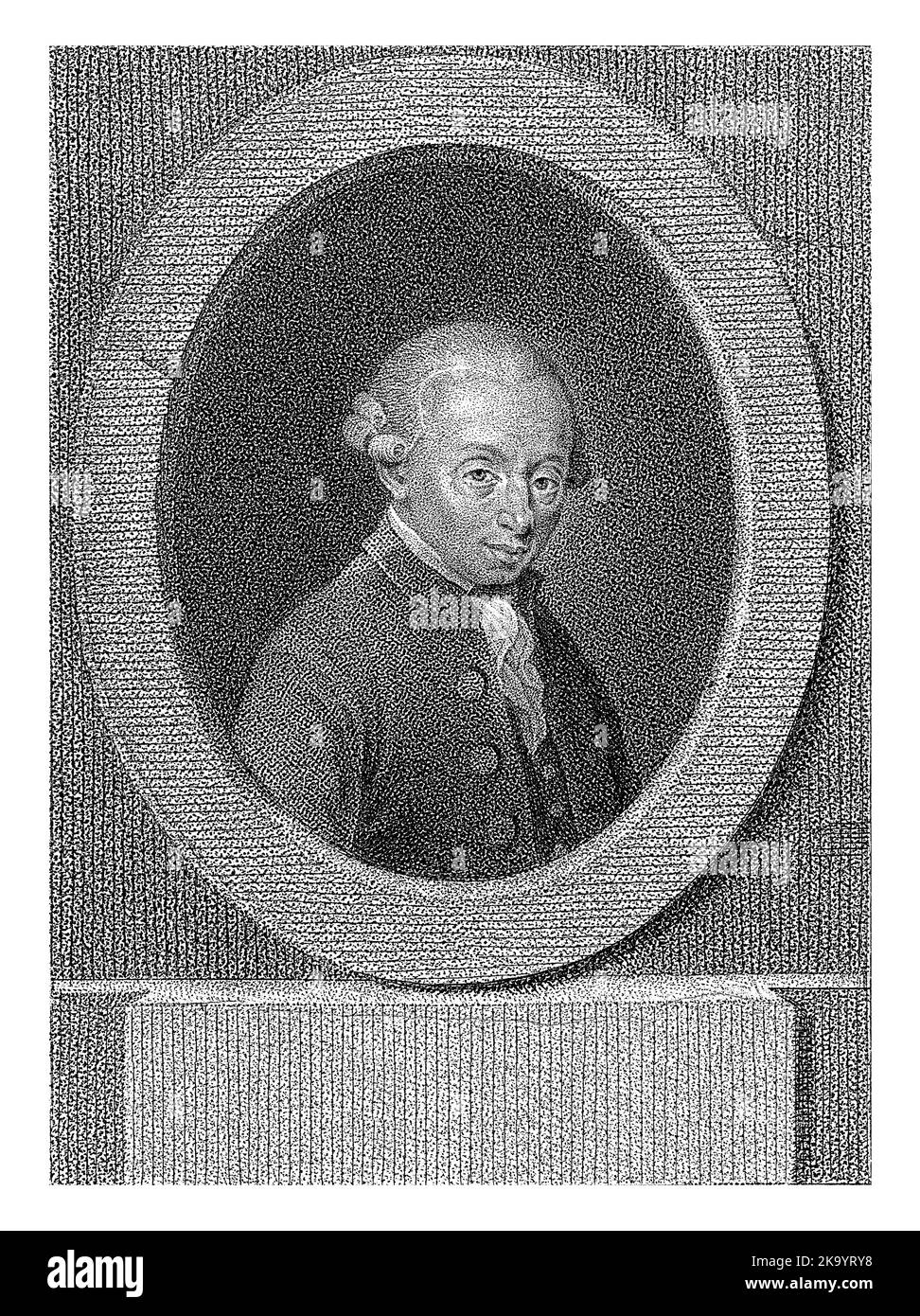 Porträt von Immanuel Kant, Lambertus Antonius Claessens Stockfoto