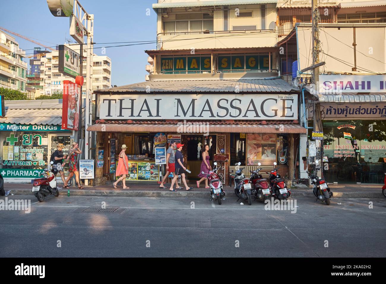 Thai Massage Pattaya Thailand Stockfoto