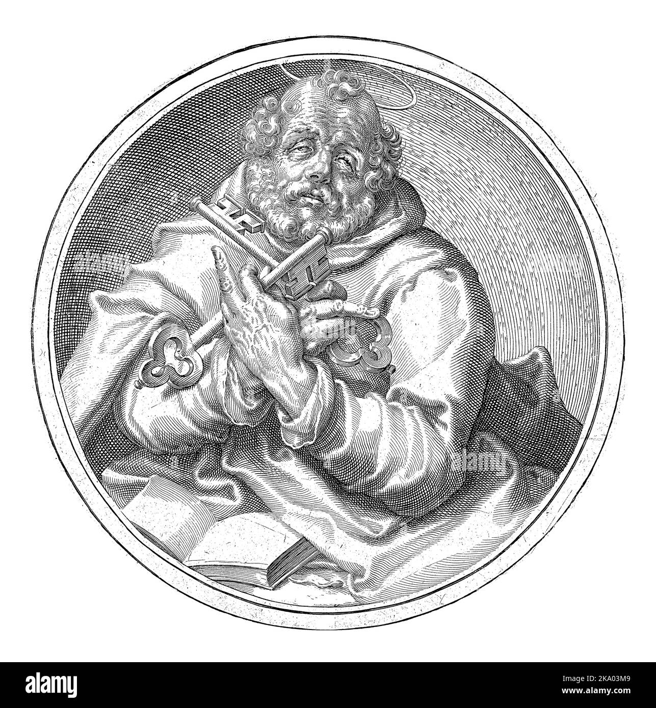 H. Petrus, Zacharias Dolendo, nach Jacob de Gheyn (II), c. 1596 Stockfoto