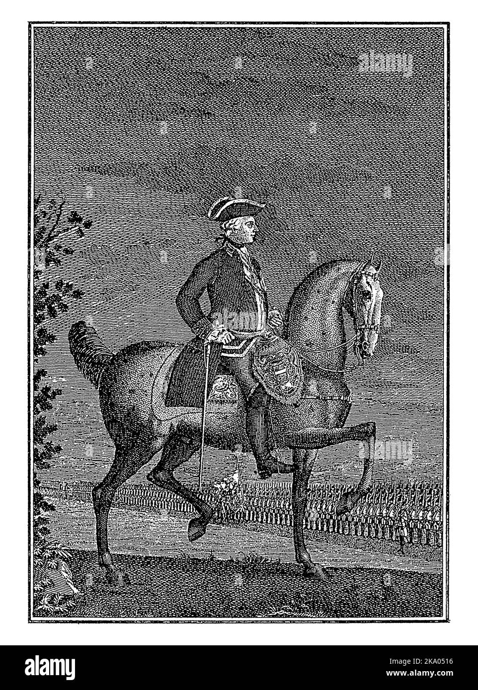 Reiterbildnis von Joseph II., Deutscher Kaiser, Georg MathÃ¤uns Probst, 1765 - 1772 Stockfoto