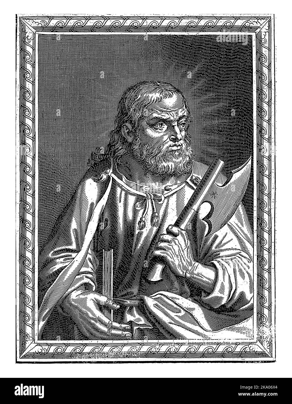 H. Mattias, Pierre Landry (möglicherweise), Pierre Landry, 1640 - 1701, Jahrgang gestochen. Stockfoto