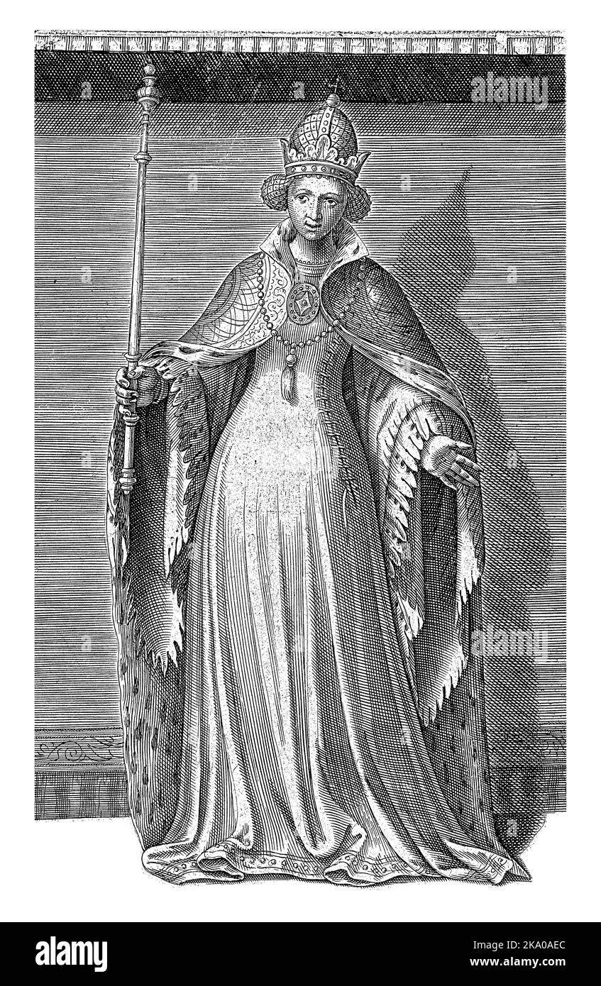 Margarete von Bayern, Gräfin von Hennegau, Holland und Zeeland, Kaiserin des Heiligen Römischen Reiches. Stockfoto