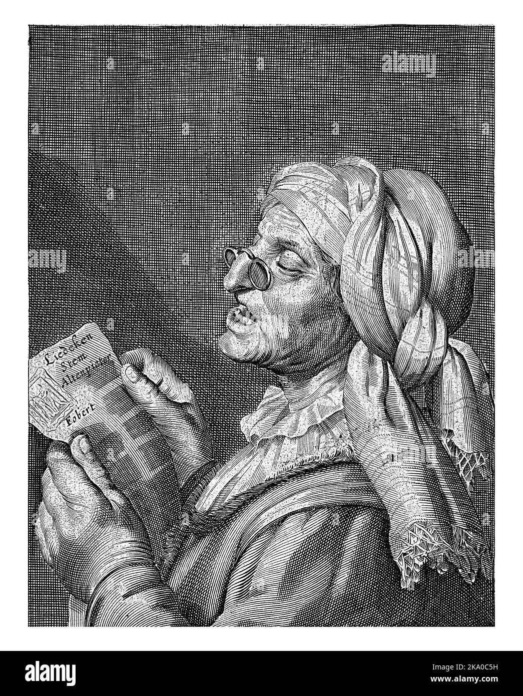 Alte frau singt Ausgeschnittene Stockfotos und -bilder - Alamy