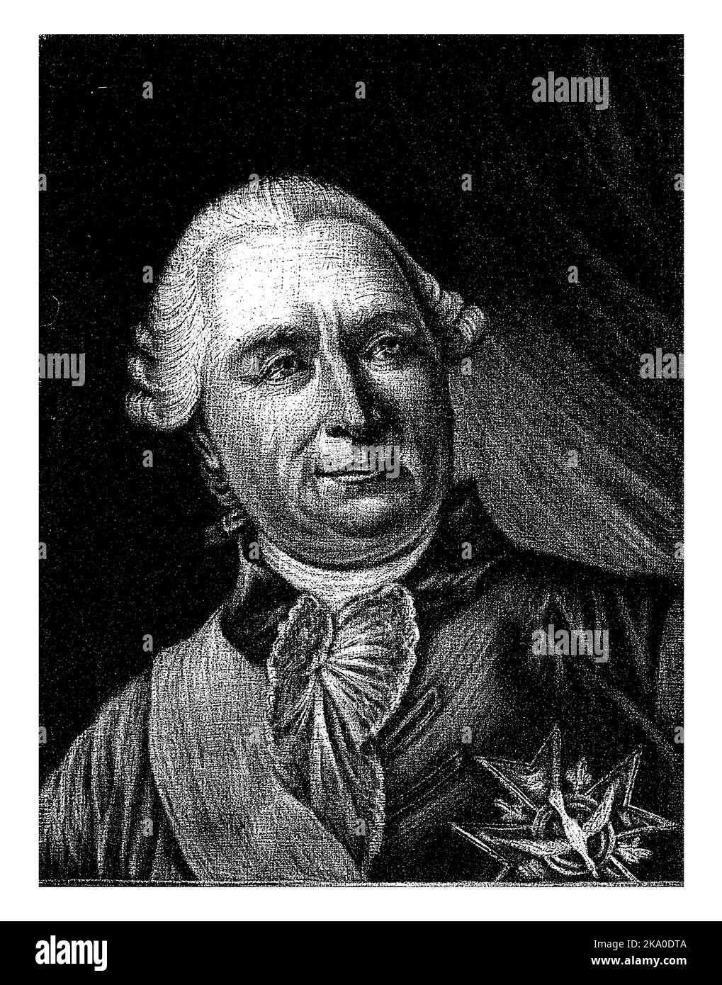 Porträt von Karl Graf von Vergennes, Rienk Jelgerhuis, 1786 Stockfoto