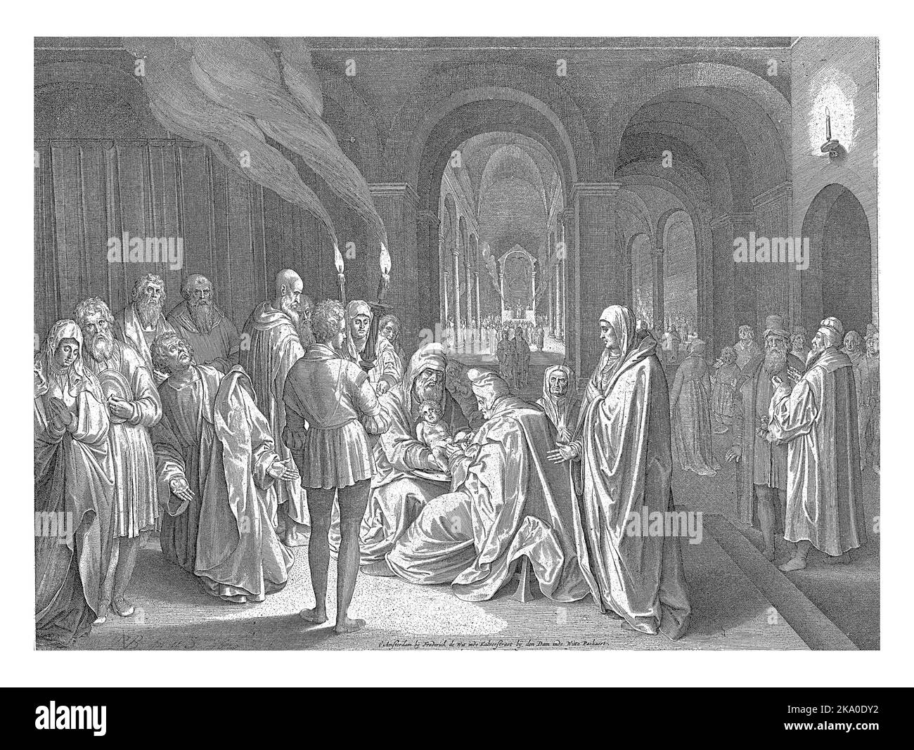 Beschneidung Christi, Nicolaes de Bruyn, 1620 Stockfoto