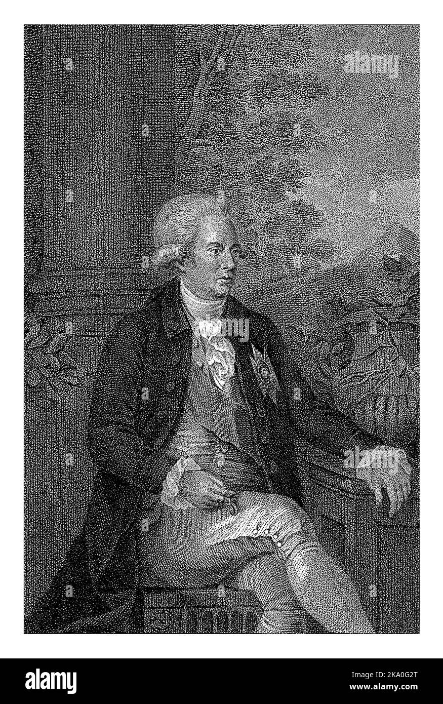 Porträt von George Macartney 1. Earl Macartney, Lambertus Antonius Claessens, c. 1792 - c. 1808 Stockfoto