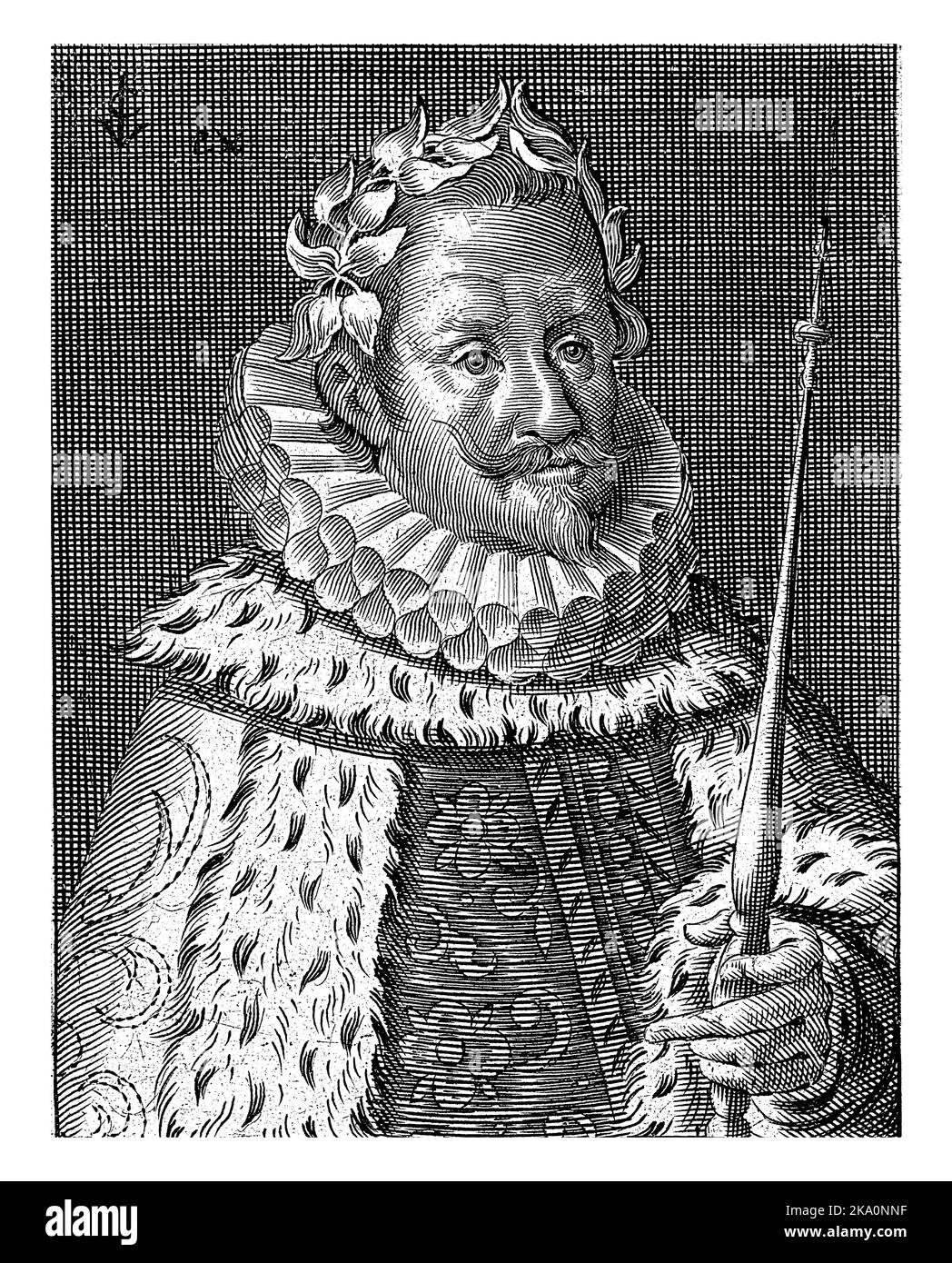 Porträt Ferdinand II., deutscher Kaiser, anonym, 1619 - 1652 Stockfoto