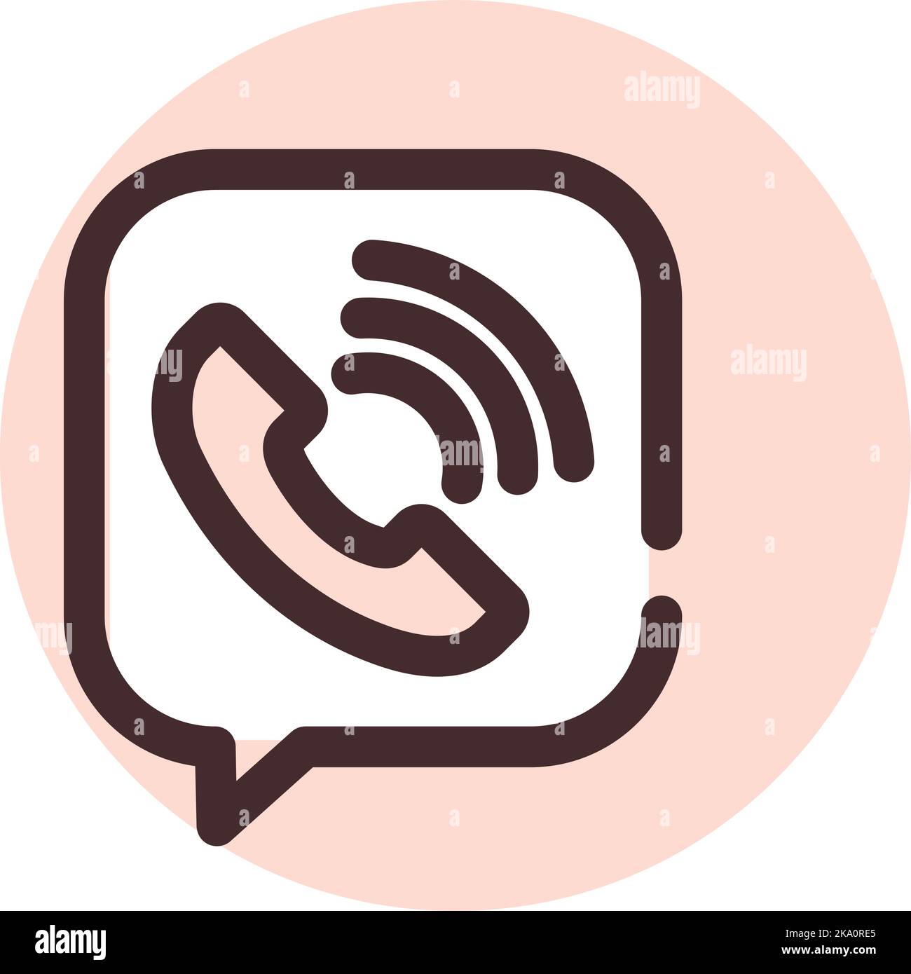 Social Media viber, Illustration, Vektor auf weißem Hintergrund. Stock Vektor