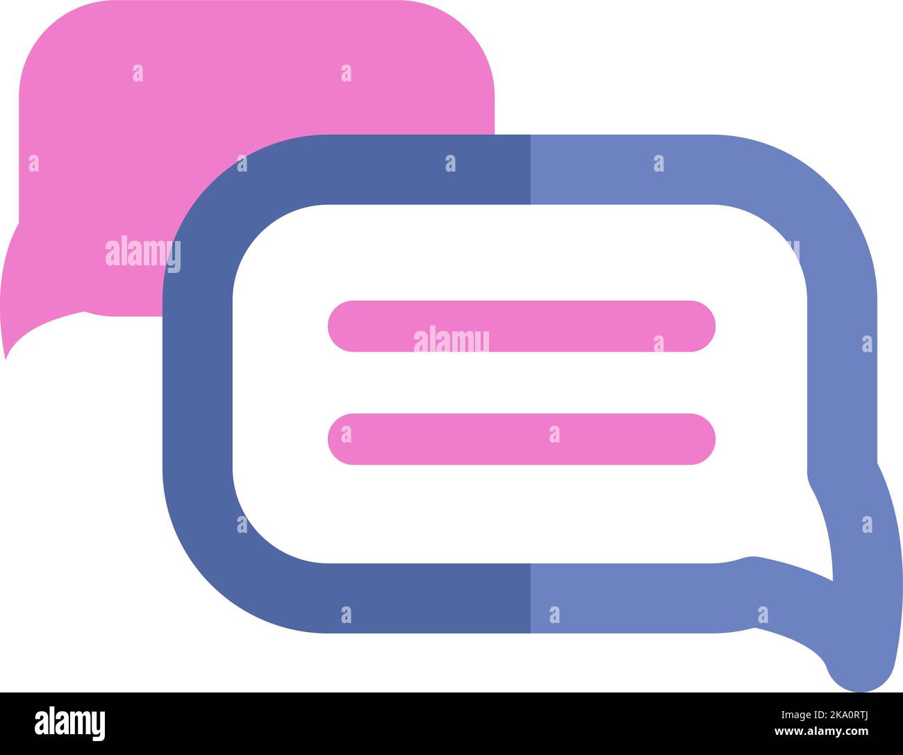 Banking-Chat, Illustration oder Symbol, Vektor auf weißem Hintergrund. Stock Vektor