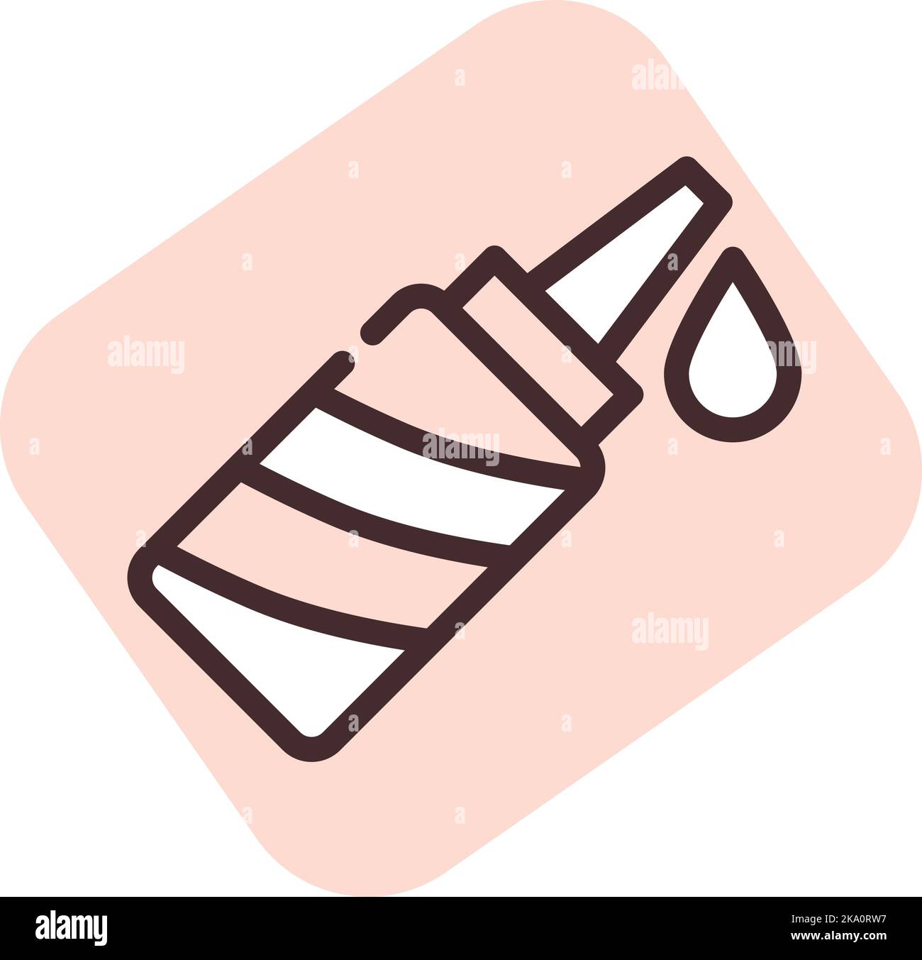 Senfallergie, Illustration oder Symbol, Vektor auf weißem Hintergrund. Stock Vektor