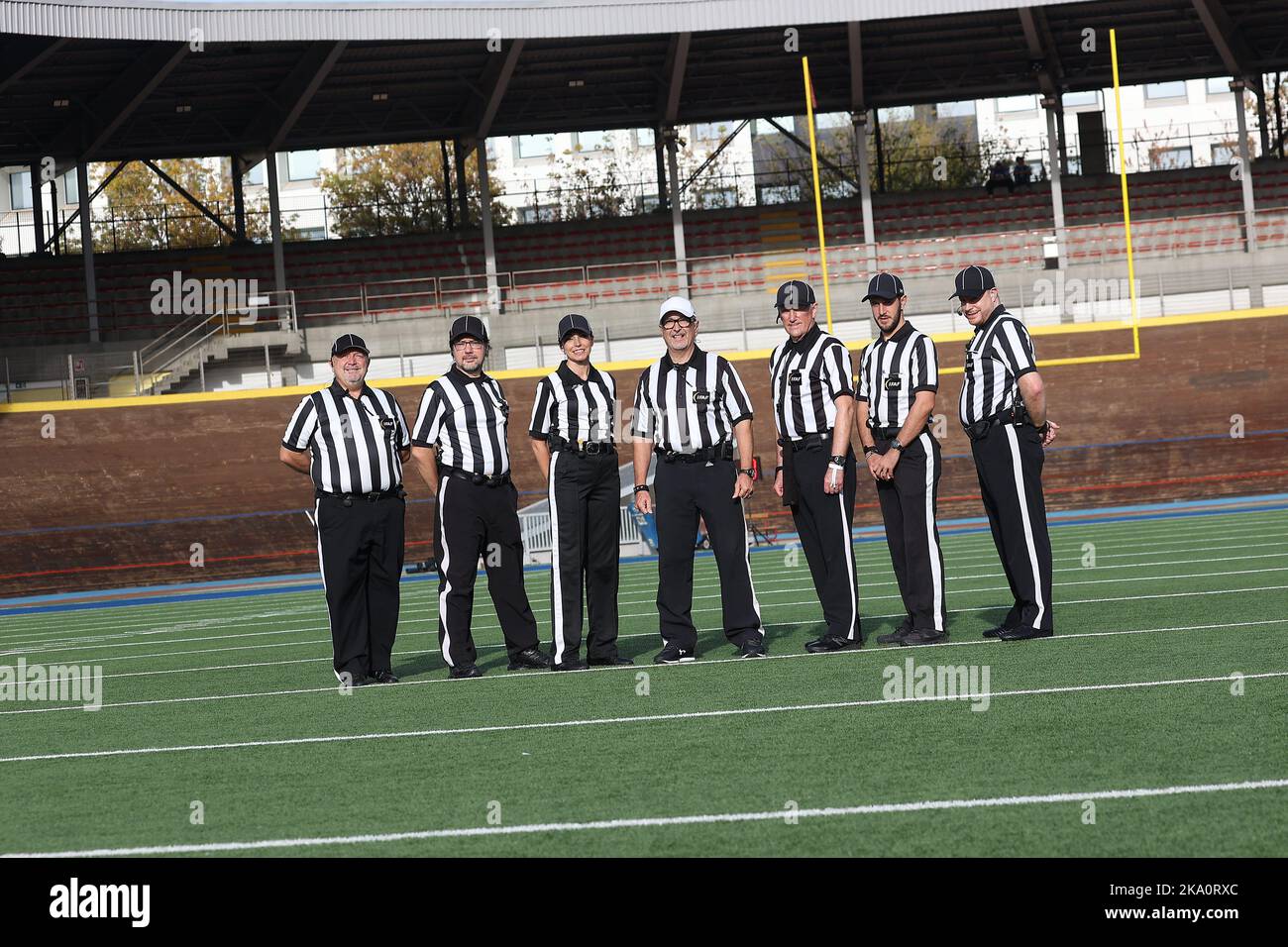 Velodromo Vigorelli, Mailand, Italien, 30. Oktober 2022, Schiedsrichter des Spiels während der Europameisterschaft 2023 Qualifikatoren - Italien gegen England - Fußball Stockfoto